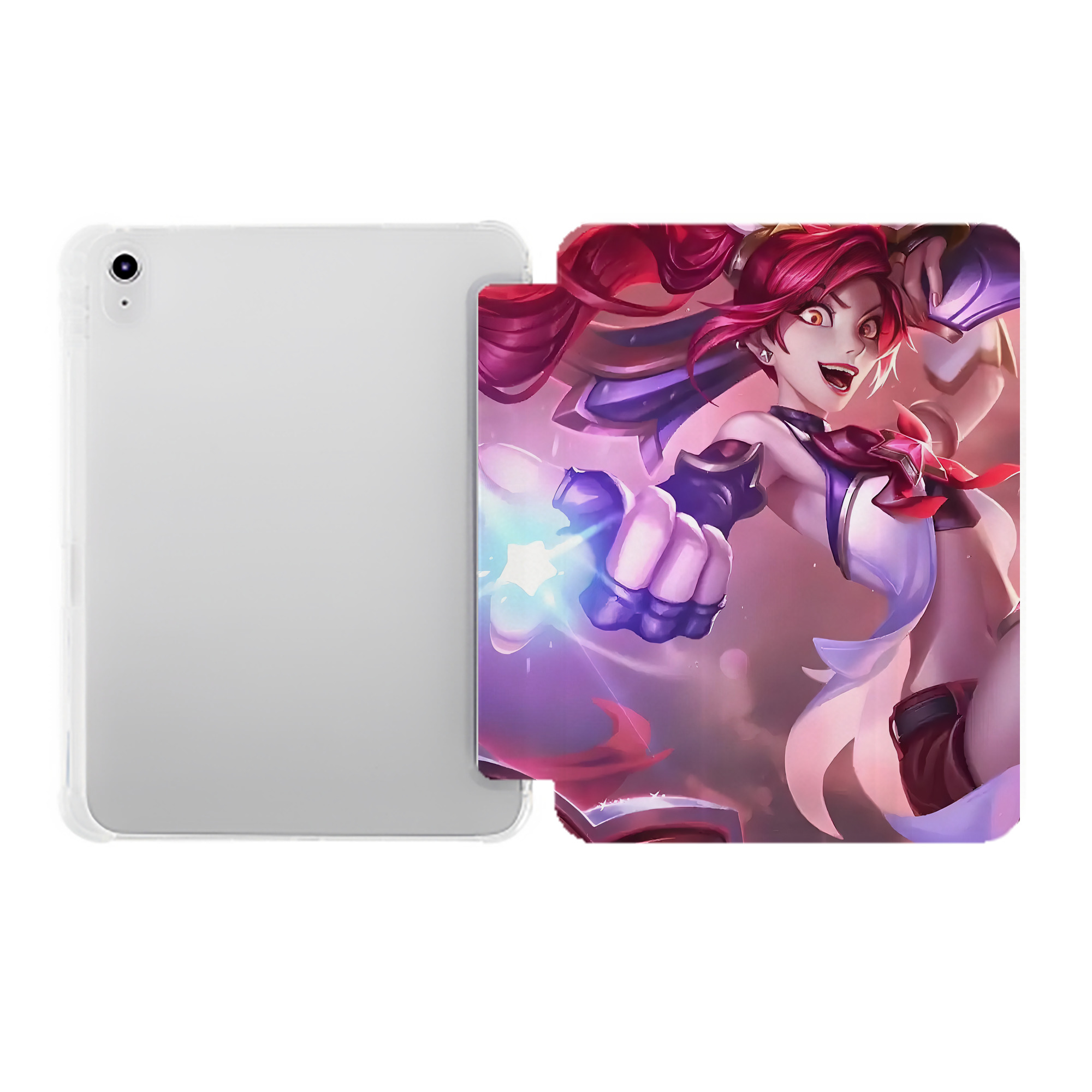 （画像用） リーグ・オブ・レジェンド League of Legends LOL IPad ケース ペン収納付き 三つ折りスタンド PUレザー×シリコン 対応機種9.5/10.5/10.9インチ